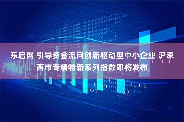 东启网 引导资金流向创新驱动型中小企业 沪深两市专精特新系列指数即将发布